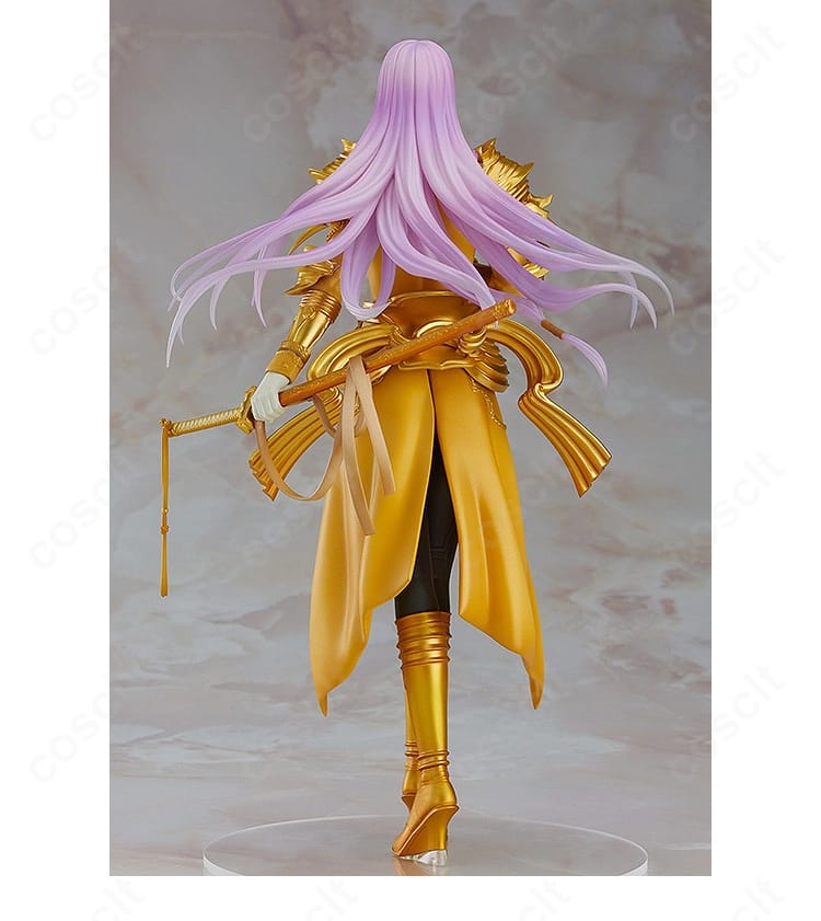 蜂須賀虎徹コスプレ衣装(平置き)背面。背中のラインと帯まわりの構造、形状保持の設計が見えるカット。