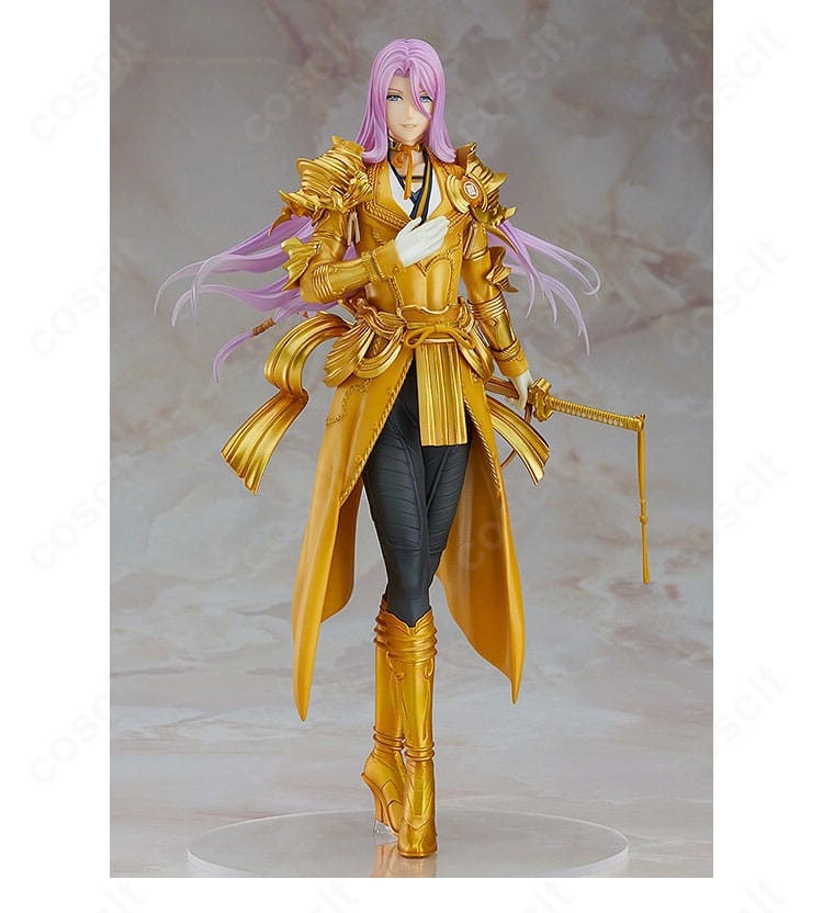 蜂須賀虎徹コスプレ衣装(平置き)正面全体。和装の重なりと装飾配置、撮影映えするディテールを確認可能。