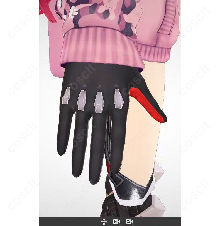 ロボ子さんV3衣装の手袋・外側装飾のアップ