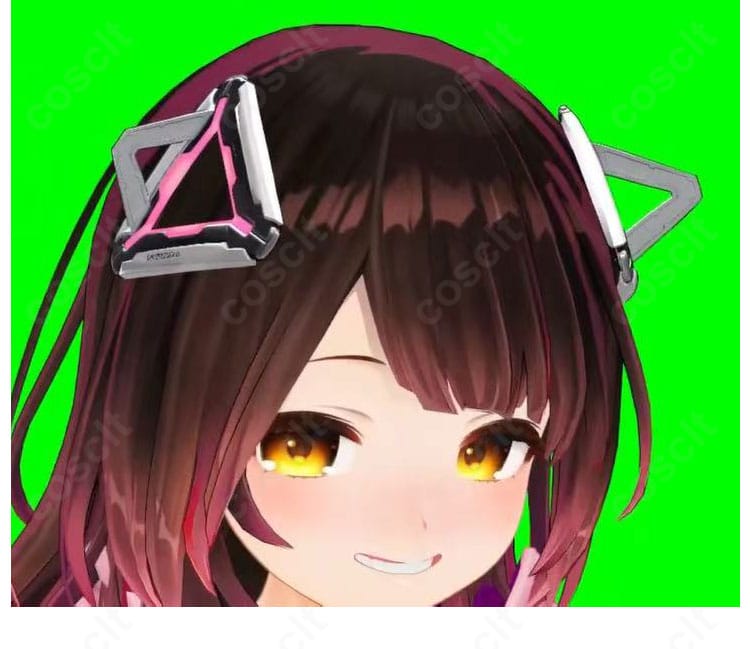 ロボ子さんV3衣装のヘアアクセサリー正面ディテール