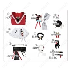 崩壊：スターレイル 花火（Sparkle）コスプレ衣装 高再現セット｜イベント＆撮影で映えるハリ感シルエット - 6枚目の画像（サムネイル）