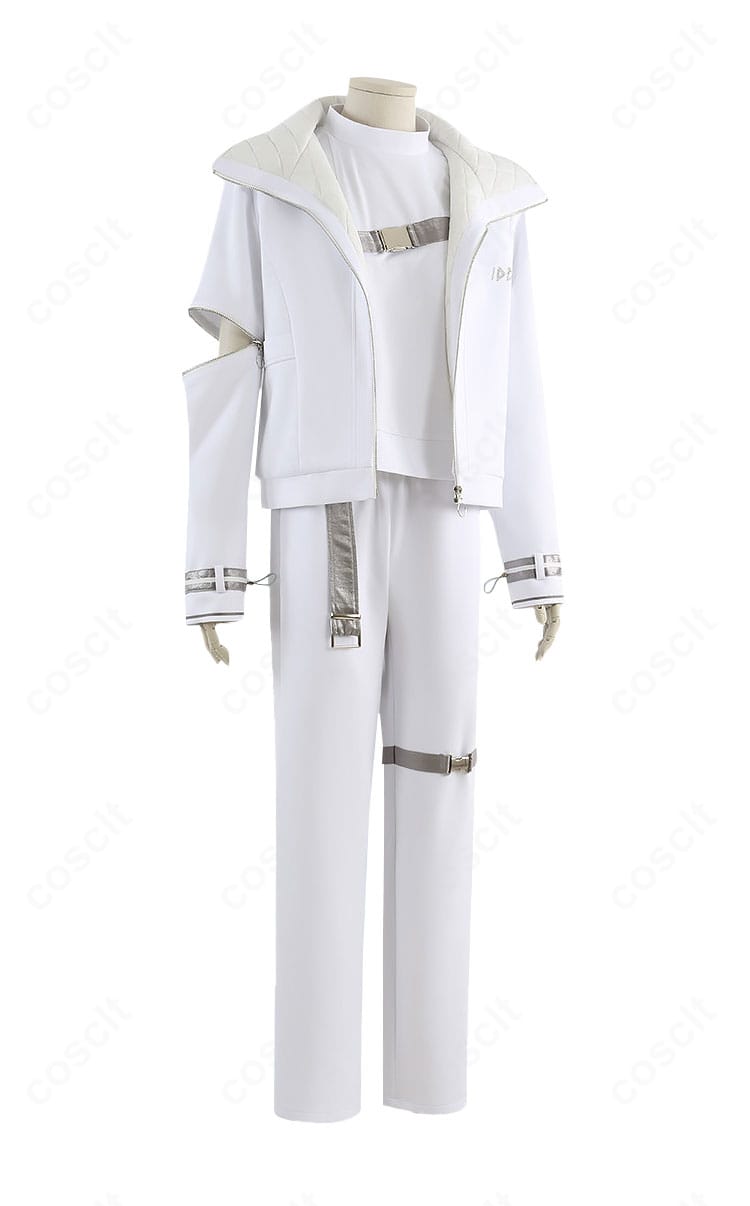 青柳冬弥 アクセラレイト衣装の右側面。袖口と腰飾りの位置関係、シルエットを確認。