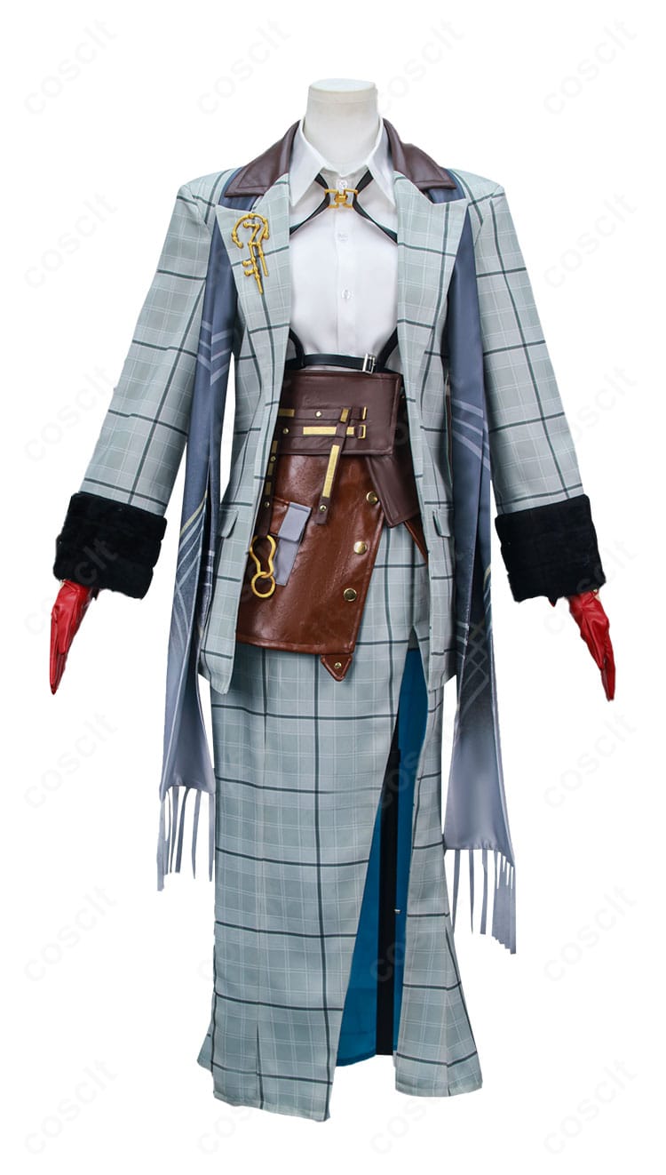 ヒルダ 旧時代の学者 衣装の正面。落ち着いた配色とカマーバンドのバランスが分かる構図。