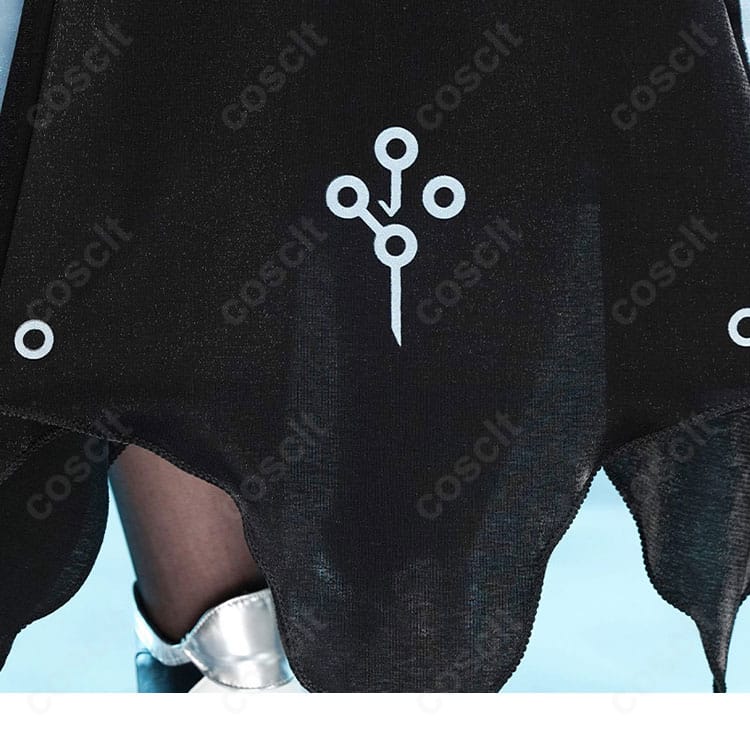 生地の紋様プリントと意匠パターンの近接写真