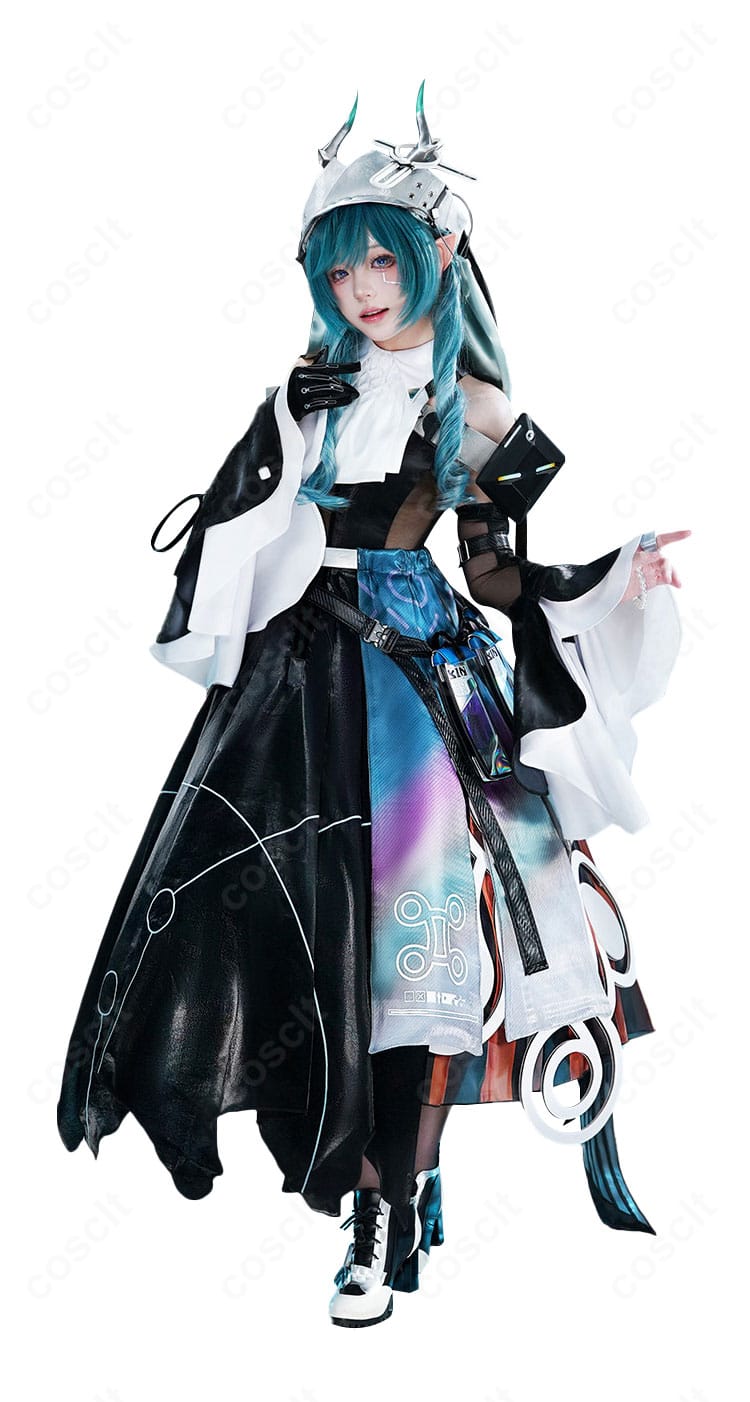 ザイヒ衣装のワンピース＋オーバースカート 正面全体像