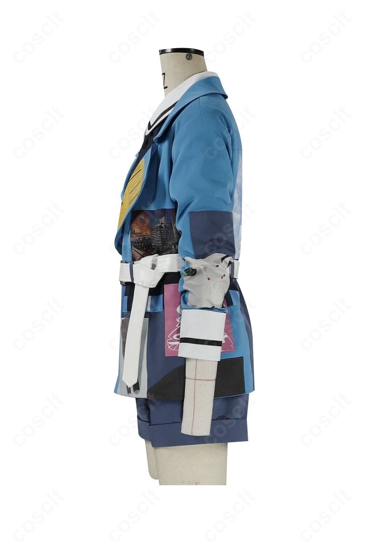 井芹仁菜 ステージ衣装 上半身アップ（シャツとリボン、チョーカーの配置ディテール）