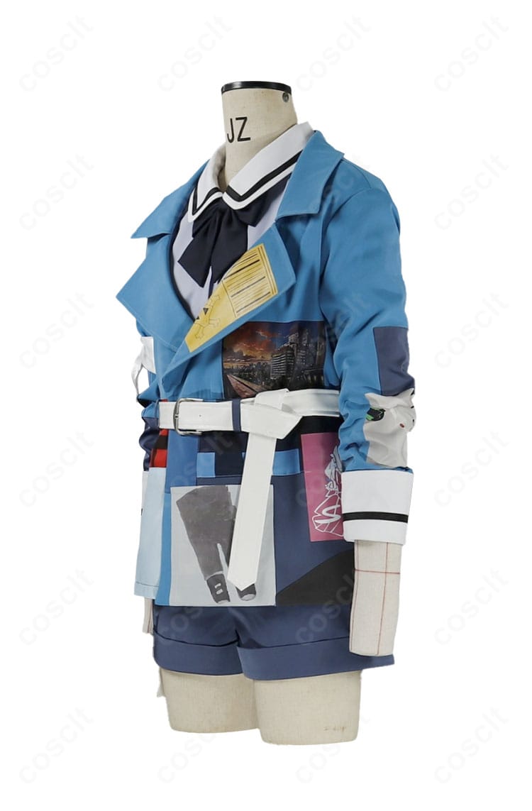 井芹仁菜 運命の華Ver. 衣装 背面全体（コートの後ろシルエットとベルト位置）