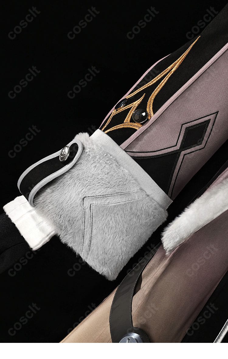 原神 イルーガ コスプレ衣装の袖口ディテール。アームカバーと腕飾りの意匠