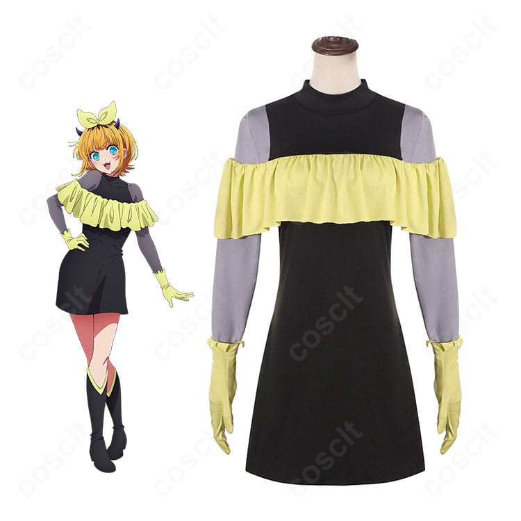 『推しの子』MEMちょ 第3期 新生B小町アイドル衣装を着用した全身イメージ