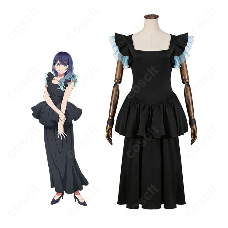 黒川あかねの劇団ララライ風ステージ衣装を着用した全身イメージ写真