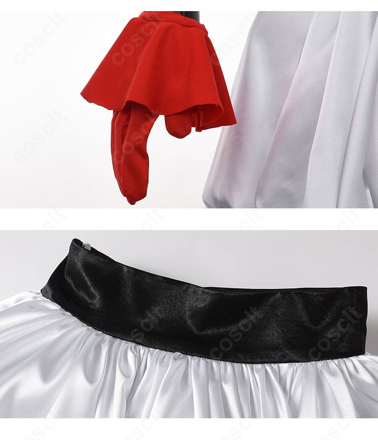 B小町衣装の手袋とウエストラインの縫製・装飾ディテール