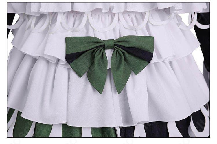 スカート裾のリボン装飾ディテール|遠野ハンナ衣装のポイント