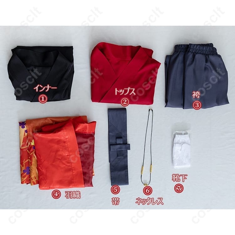 鬼滅の刃 煉獄杏寿郎 京まふ2021和装コスプレ 高再現で撮影映え、着脱簡単 - 5枚目の画像