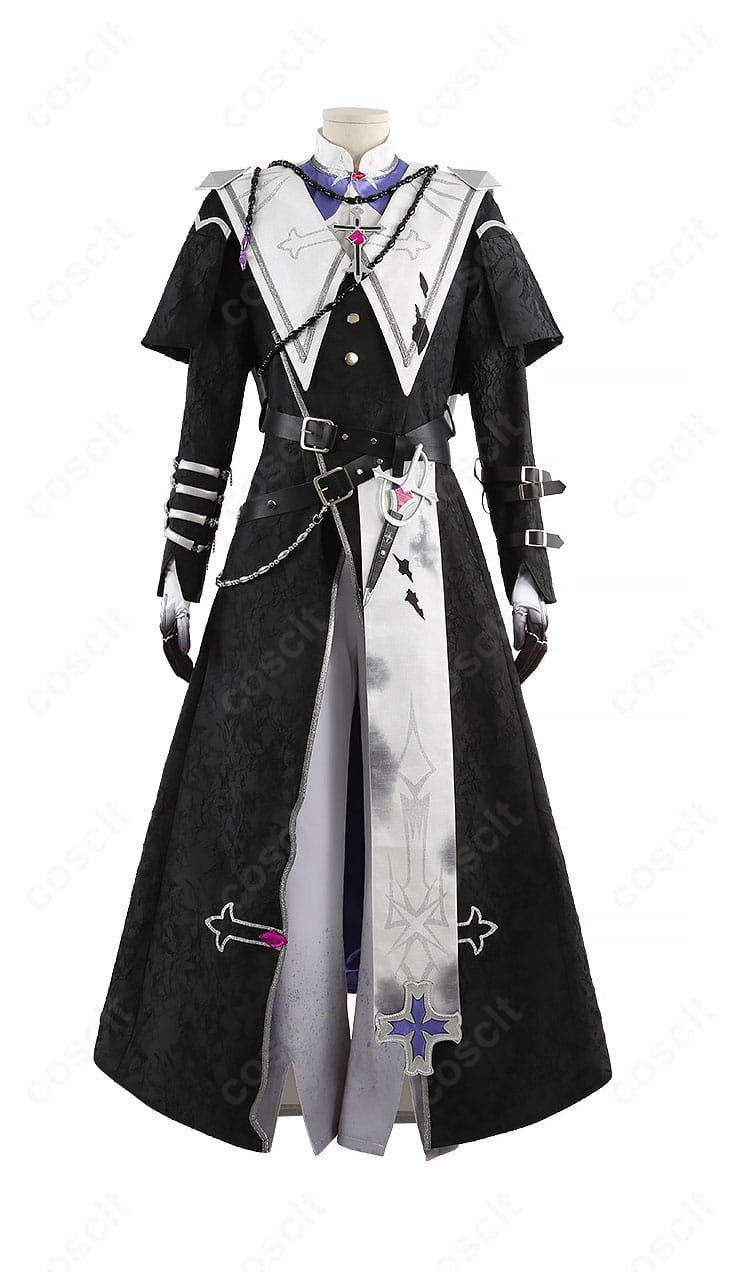 宵の交霊会衣装 コスチューム正面全景(上着・シャツ・ズボン・ベルト)