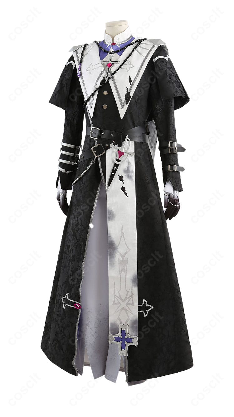 左側ディテール:ベルト・ストラップ・装飾パーツの縫製アップ