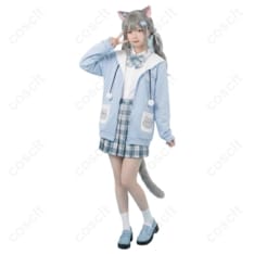 なちょ猫（甘城なつき）新衣装 制服コスプレ 高発色で再現度抜群、長時間も快適 - 1枚目の画像（サムネイル）