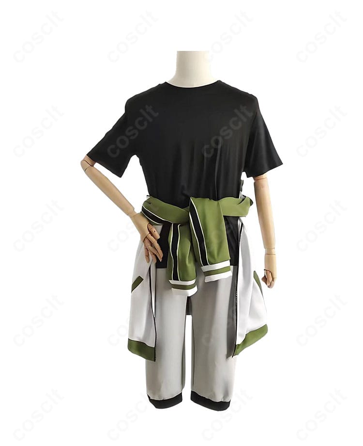 内番ジャージの上着・インナー・ズボンの正面全体。配色とライン、丈感が確認できる商品正面写真。