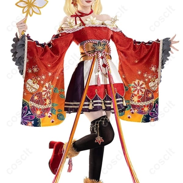 小原鞠莉 紅葉狩り編 和風コスプレ 高再現で撮影映え、イベントに最適