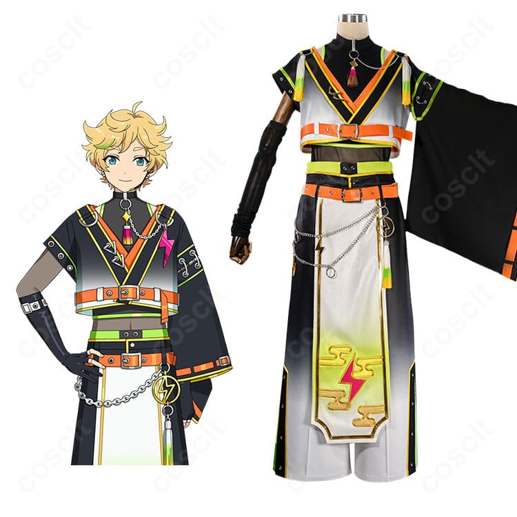 逆先夏目・春川宙・青葉つむぎのWorld Switching衣装フルコーデ一式を着用イメージで示した画像