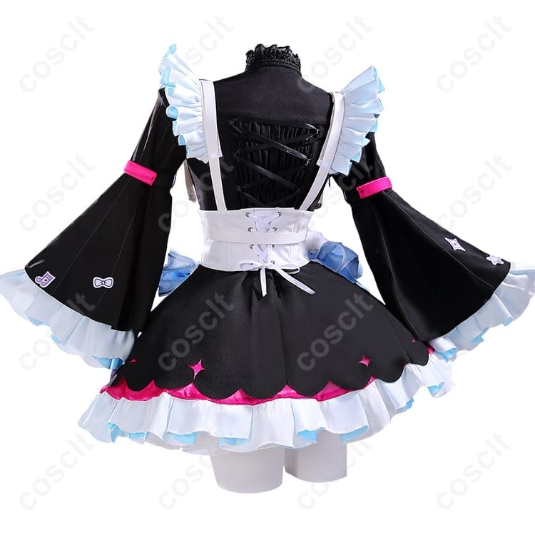 エナー・アールウェット ゴスロリメイド衣装 高発色×軽やか着心地でイベント・撮影に最適 - 2枚目の画像