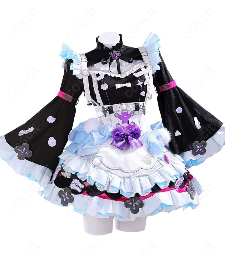 エナー・アールウェット風ゴスロリメイド衣装の正面全体カット