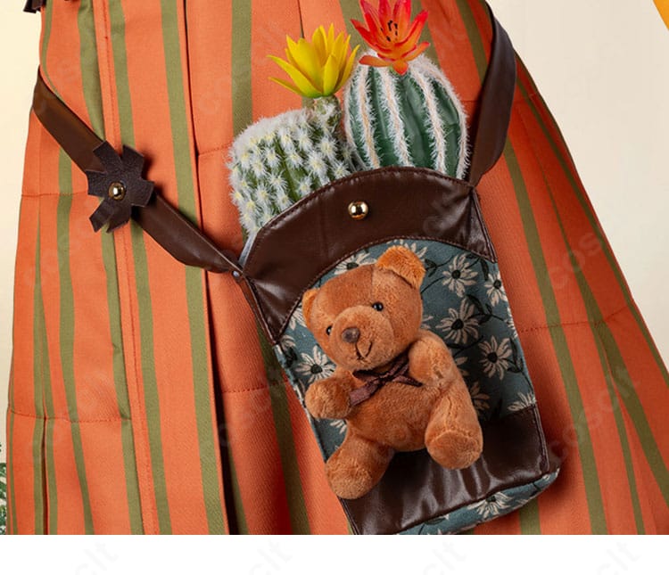 ポーチとベルトの装着位置・バランスを示す背面カット