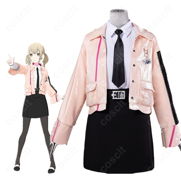 小豆沢こはね Confidence suit コスプレコート 正面全身(Vivid BAD SQUAD風クールなストリートシルエット)