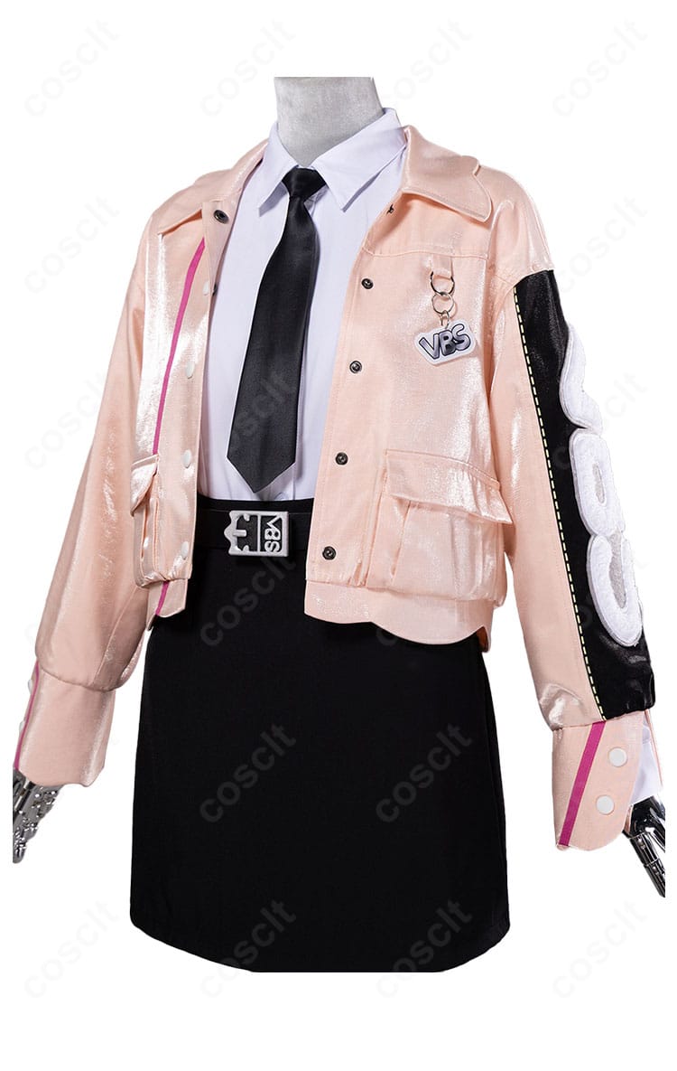 小豆沢こはね Confidence suit コスプレコート 背面全体(ロング丈の直線的なライン)