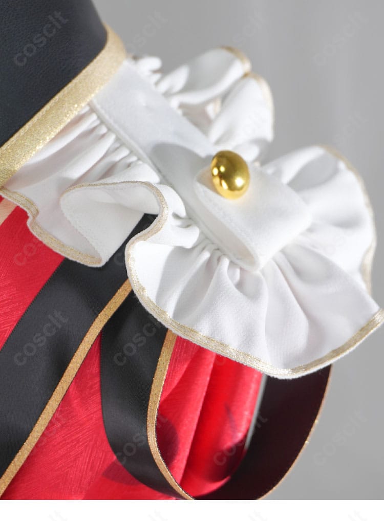 ホロライブ 百鬼あやめ 新衣装(軍服)コスプレの裾周りと生地の質感