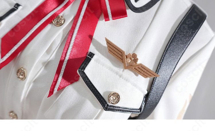 百鬼あやめ 新衣装(軍服)コスプレのカラーコントラスト比較カット