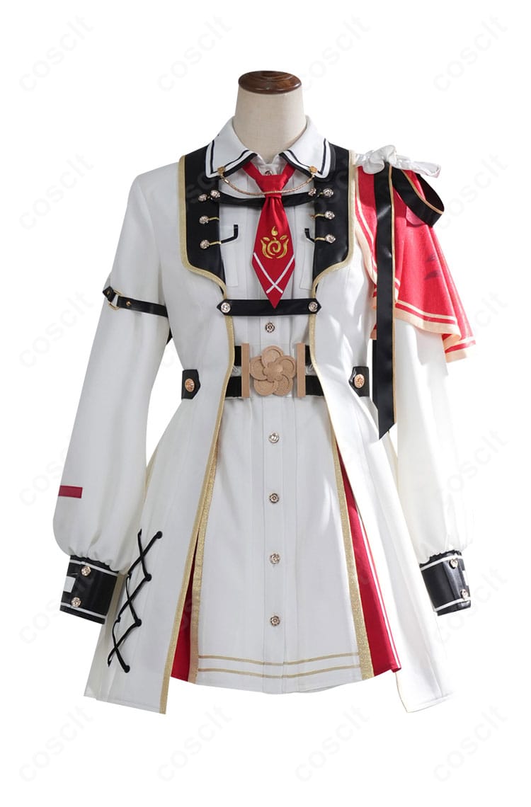 ホロライブ 百鬼あやめ 新衣装(軍服)コスプレのバック全身カット