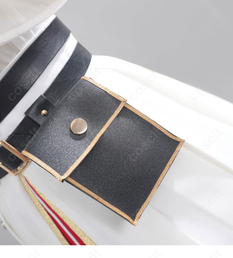 腰回りの装飾パーツと固定仕様のアップ