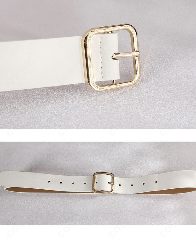 付属ベルトのバックル・ステッチ・質感ディテール画像