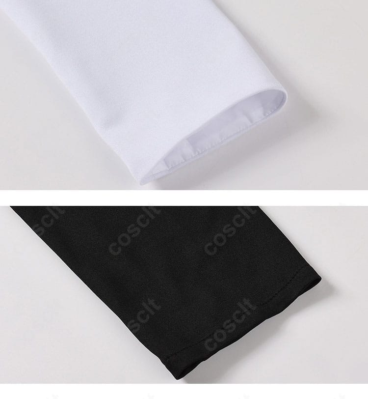 袖口のカフス形状とボタン周りのステッチ(メリル STAMPEDE)