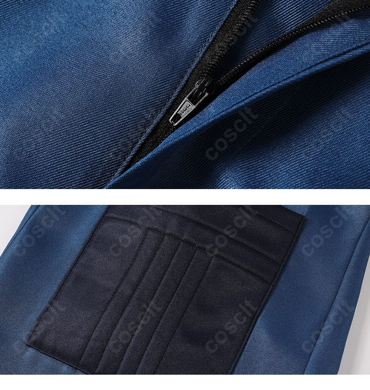 パンツのファスナー周りと装飾パーツのディテール(メリル STAMPEDE)