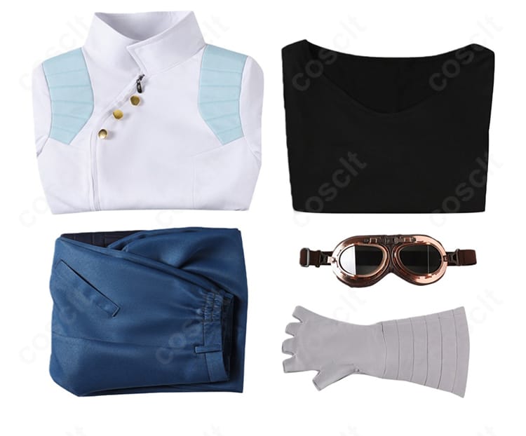 メリル・ストライフ STAMPEDE版 コスプレ5点セット内容一式のレイアウト