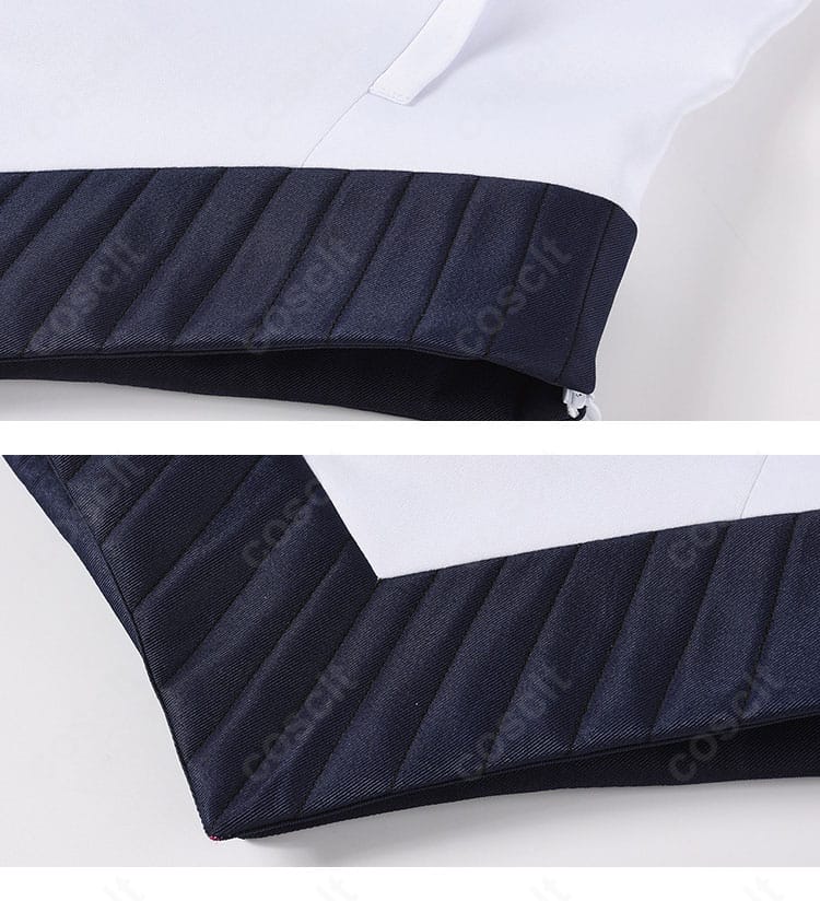 ジャケット裾のラインと縫製仕上げディテール(メリル STAMPEDE)