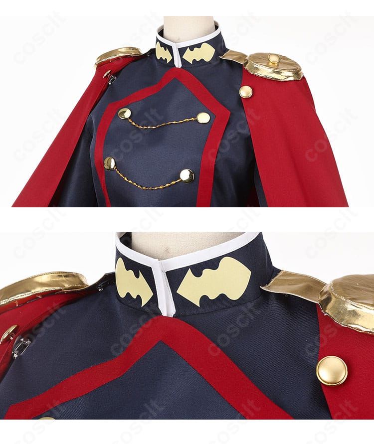 肩章と肩飾りの立体感がわかるショルダー部ディテール