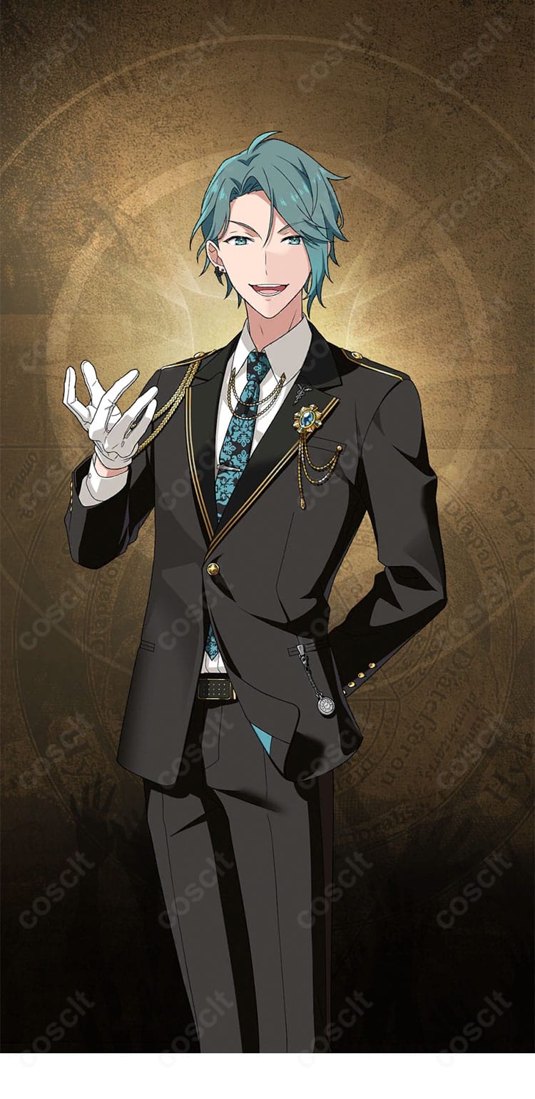 衣佐美佑理のモルトクランケン寮制服一式（ジャケット・シャツ・ズボン・ネクタイ）正面全身画像