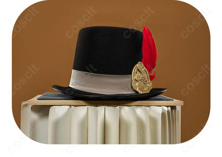 帽子の正面画像(クラウン形状とブリムのライン)