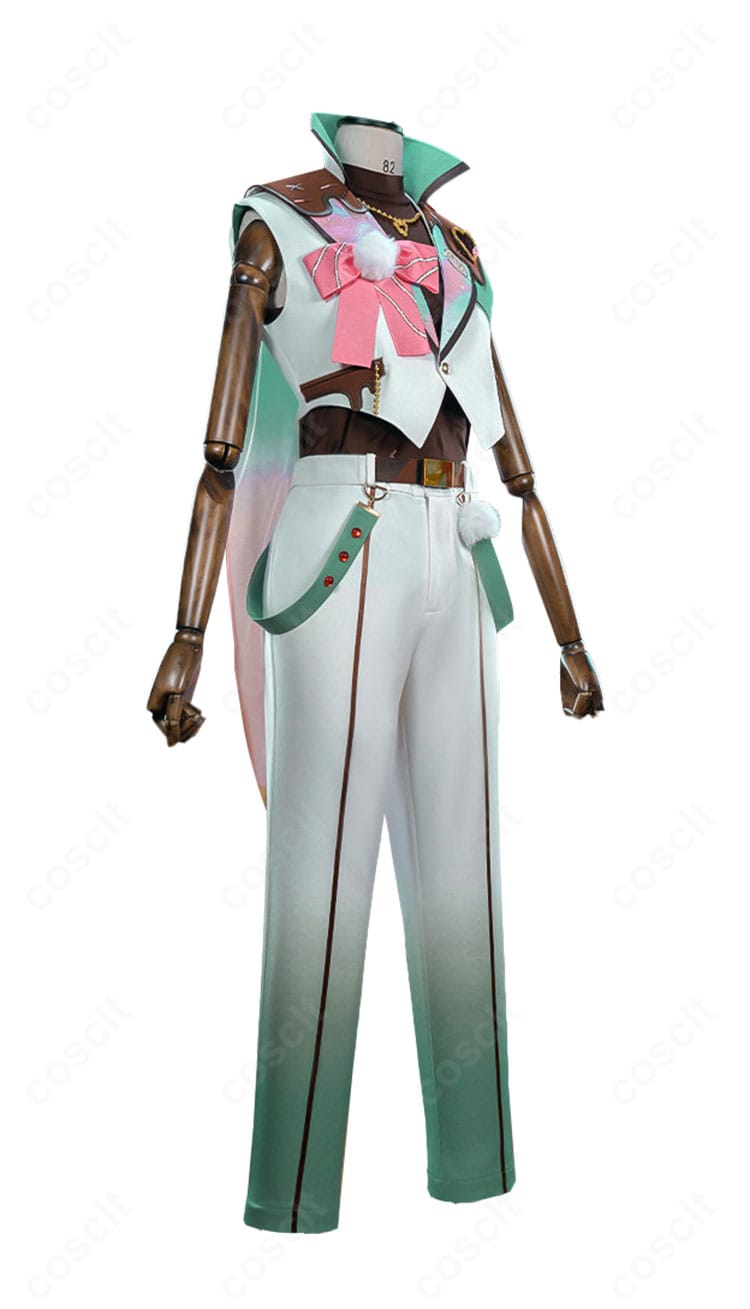 Switch Candy House衣装の右側ディテール(マントの縁取りとサイド装飾)