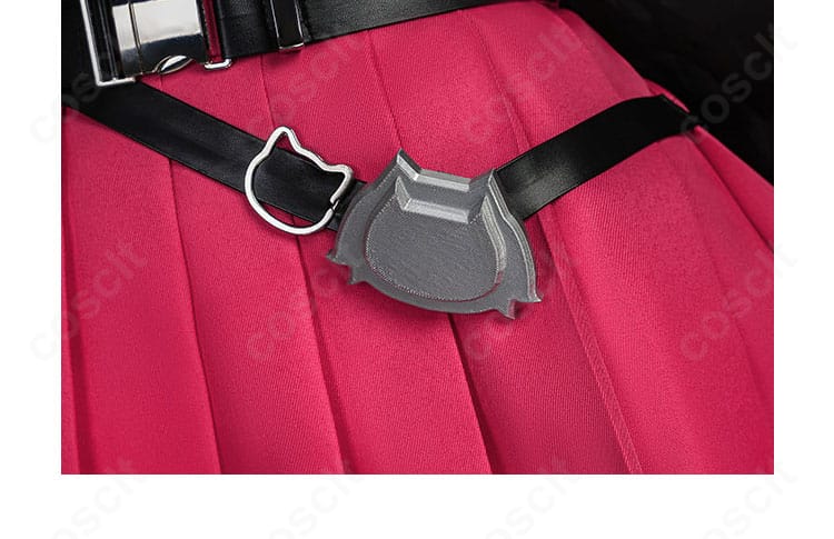 腰回りベルト・レッグリング・尻尾基部の装着ディテール