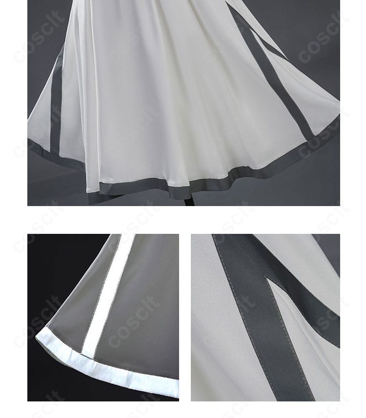 月見ヤチヨ 衣装のスカート裾飾り・ヘムライン装飾の接写