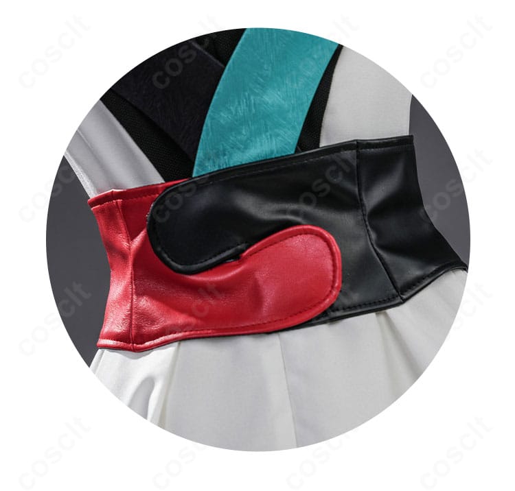 月見ヤチヨ 衣装のコルセットベルト装飾ディテール（ウエスト部分）