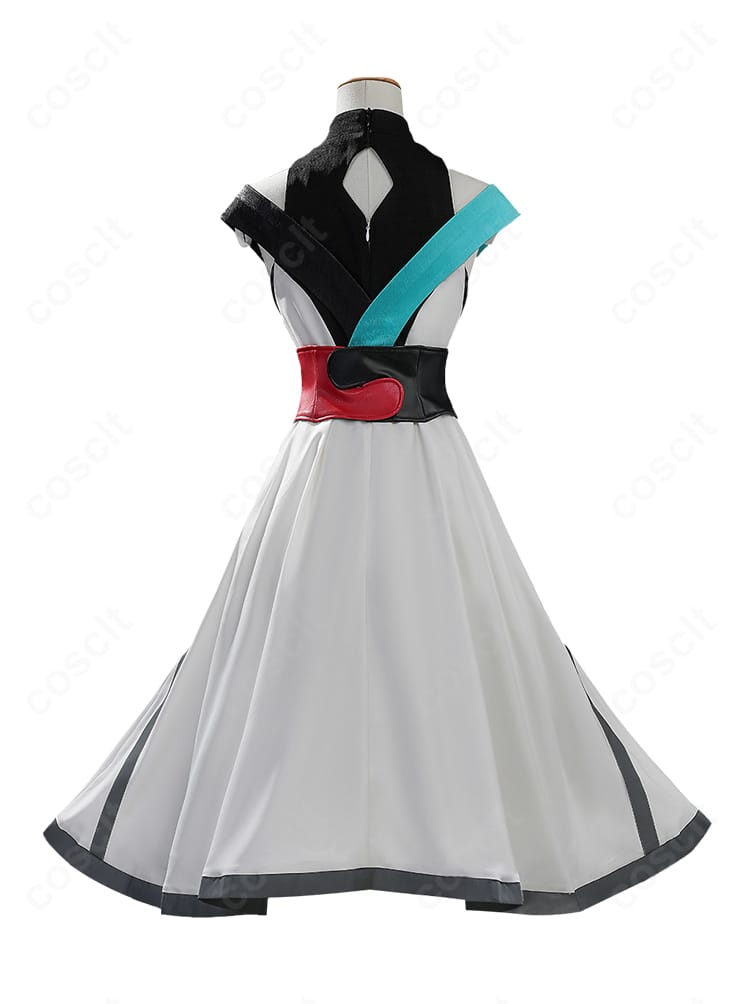 月見ヤチヨ 超かぐや姫 コスチュームのワンピース背面シルエット