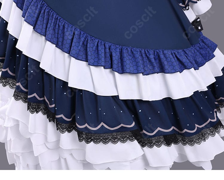 スカート装飾の別角度ディテール。ボリューム感を確認できる