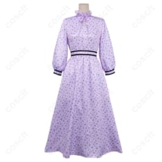 葬送のフリーレン フェルン小花柄ワンピース｜上品シルエットで快適、撮影でも再現度高く映える - 1枚目の画像（サムネイル）