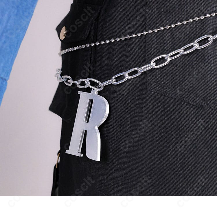 儒烏風亭らでん Flashpoint衣装 腰位置“R”レターパーツの拡大