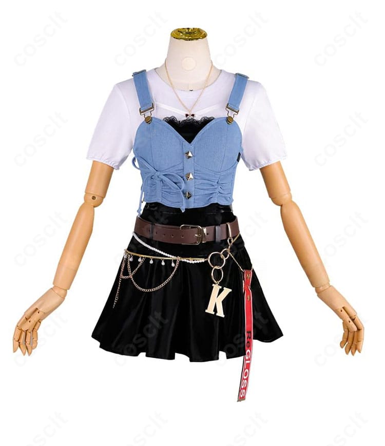 Flashpoint衣装のスカートを中心にした正面全身コーディネート