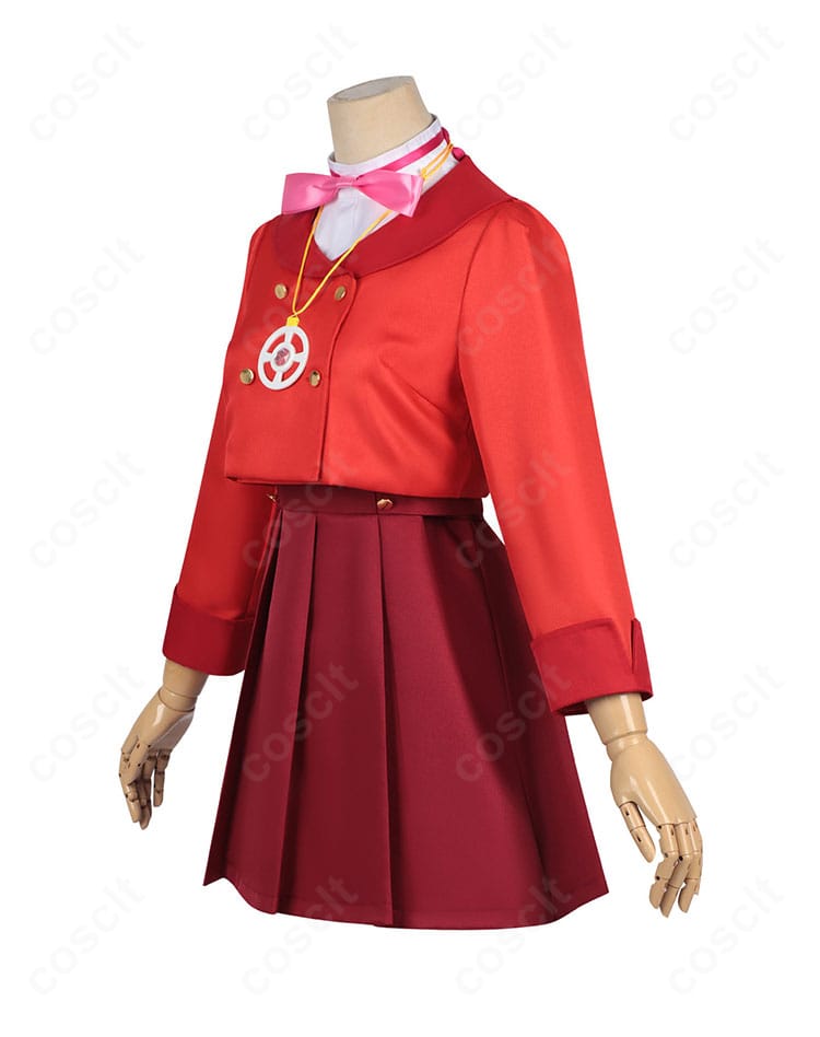 小林みくる 私服コスプレの側面シルエット(ウエストラインと袖の形)